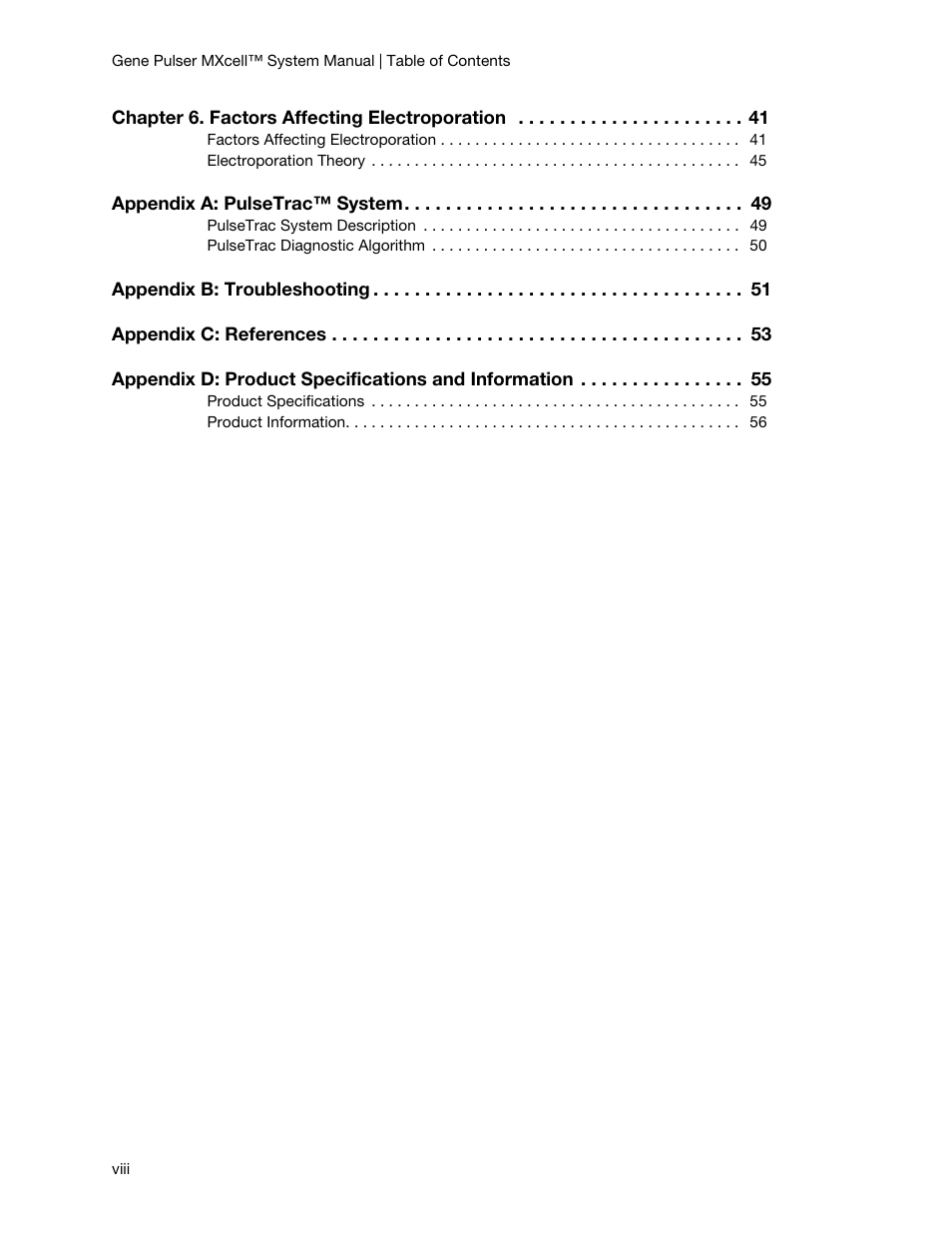 Bio-Rad Gene Pulser MXcell™ Electroporation System User Manual | Page 9 / 66