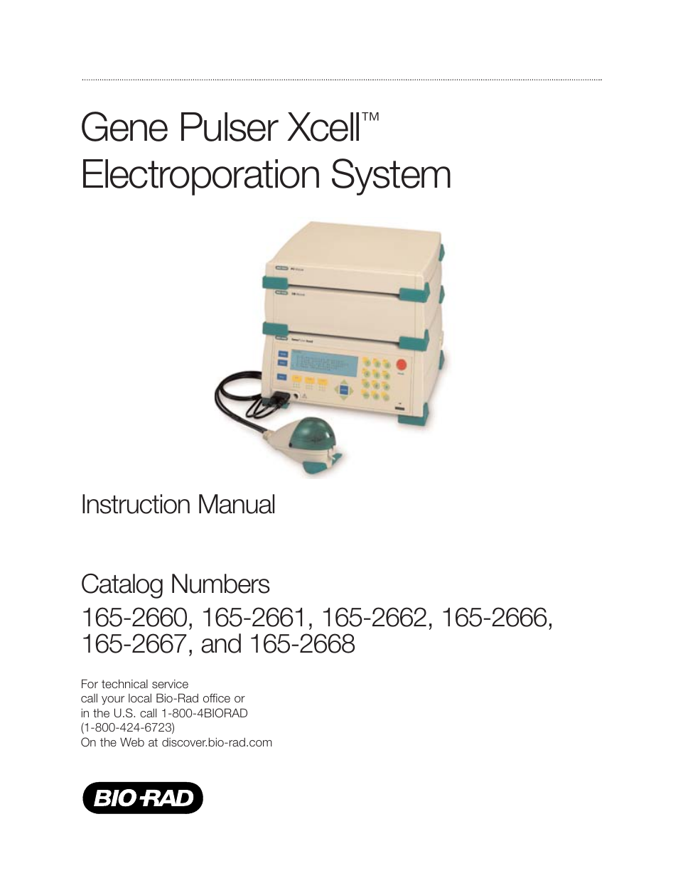 Bio-Rad Gene Pulser Xcell™ Electroporation Systems User Manual | 83 pages