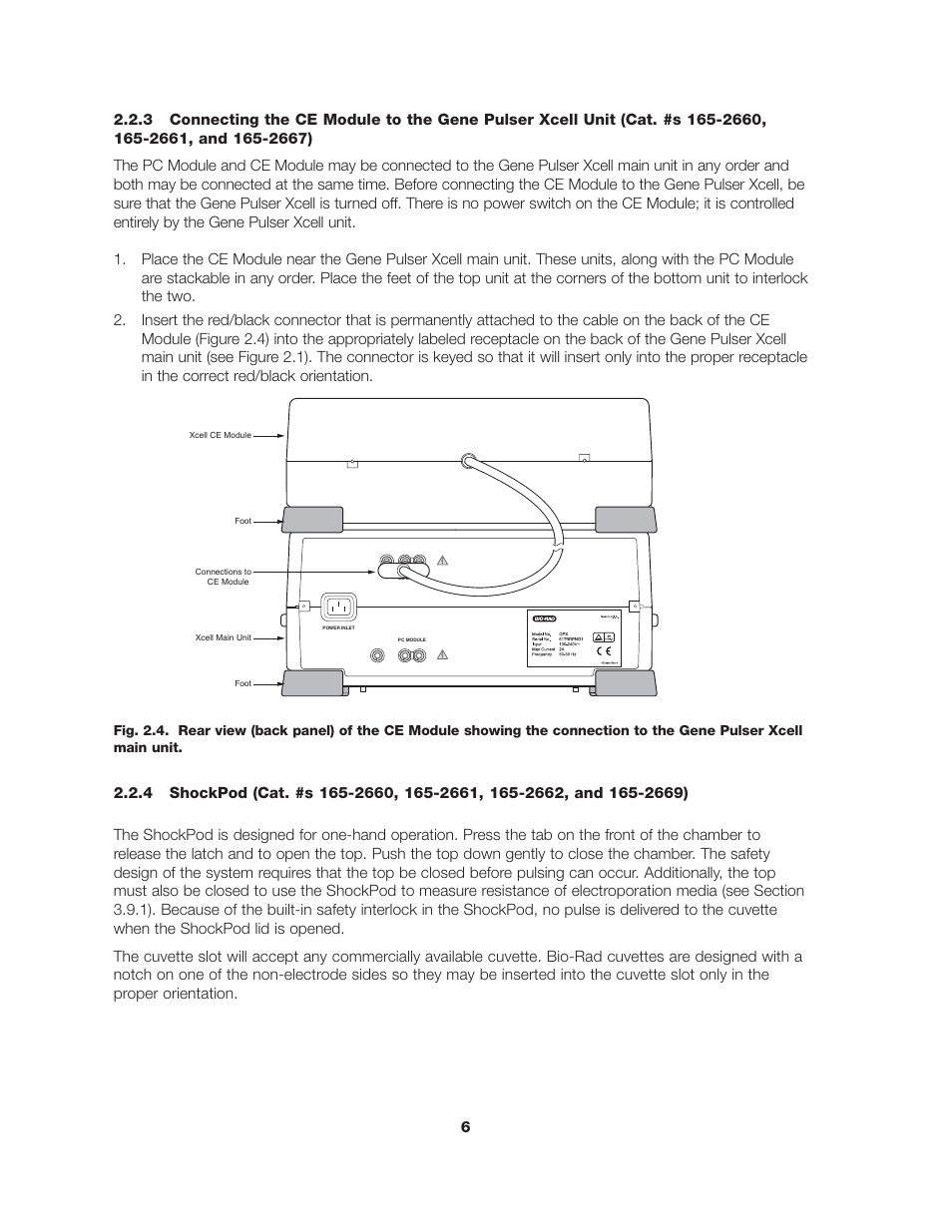 Bio-Rad Gene Pulser Xcell™ Electroporation Systems User Manual | Page 12 / 83