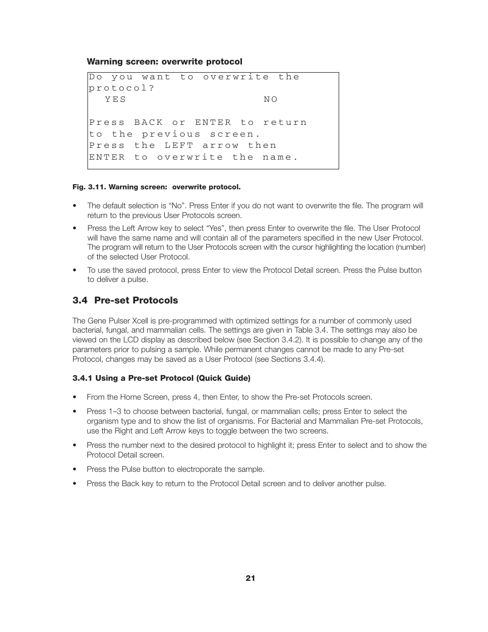 Bio-Rad Gene Pulser Xcell™ Electroporation Systems User Manual | Page 27 / 83