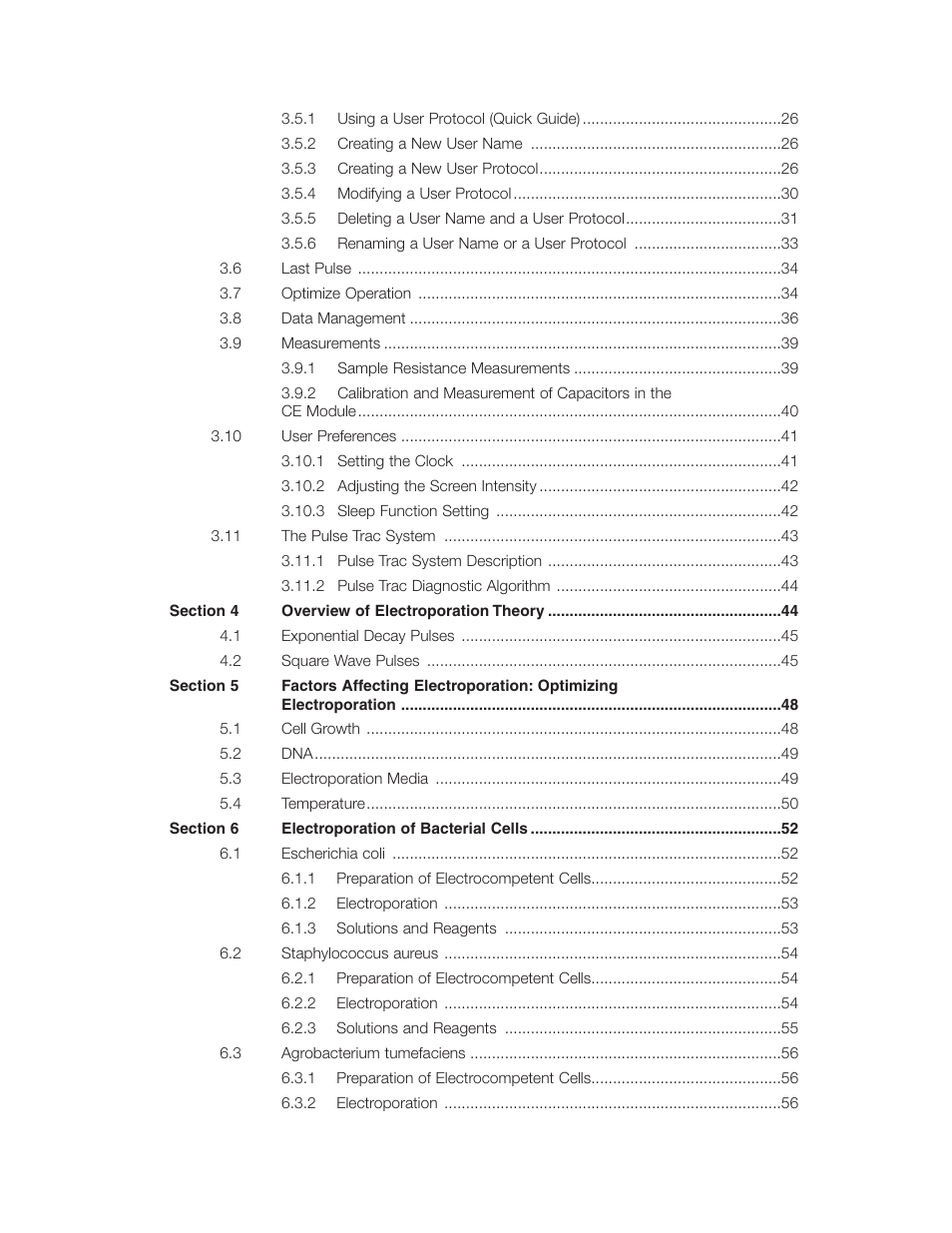 Bio-Rad Gene Pulser Xcell™ Electroporation Systems User Manual | Page 4 / 83