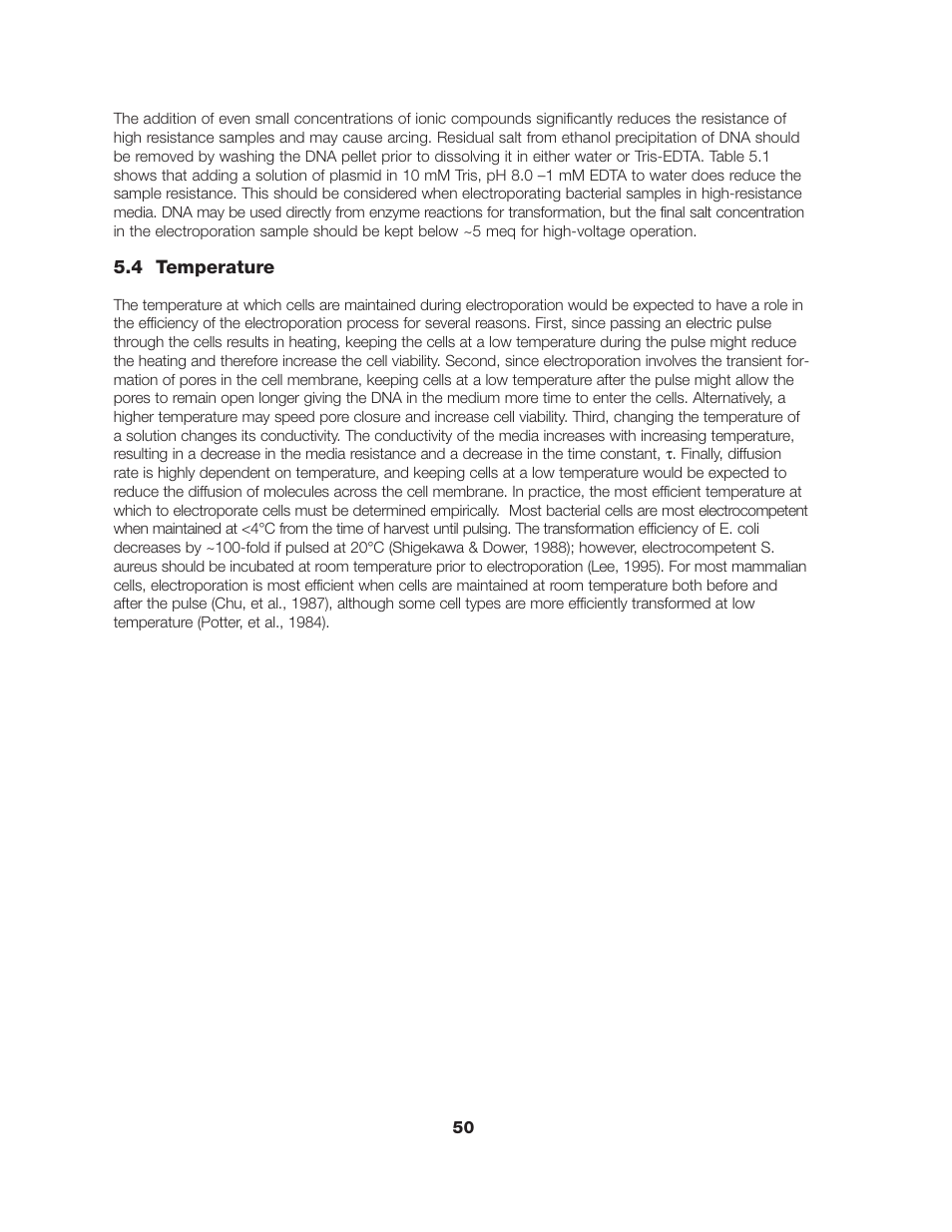 Bio-Rad Gene Pulser Xcell™ Electroporation Systems User Manual | Page 56 / 83
