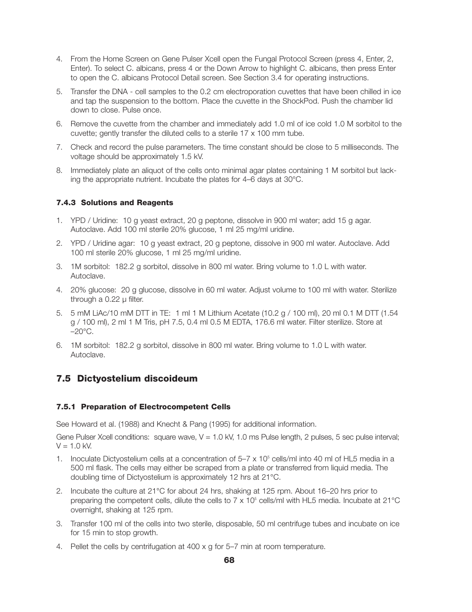 Bio-Rad Gene Pulser Xcell™ Electroporation Systems User Manual | Page 74 / 83