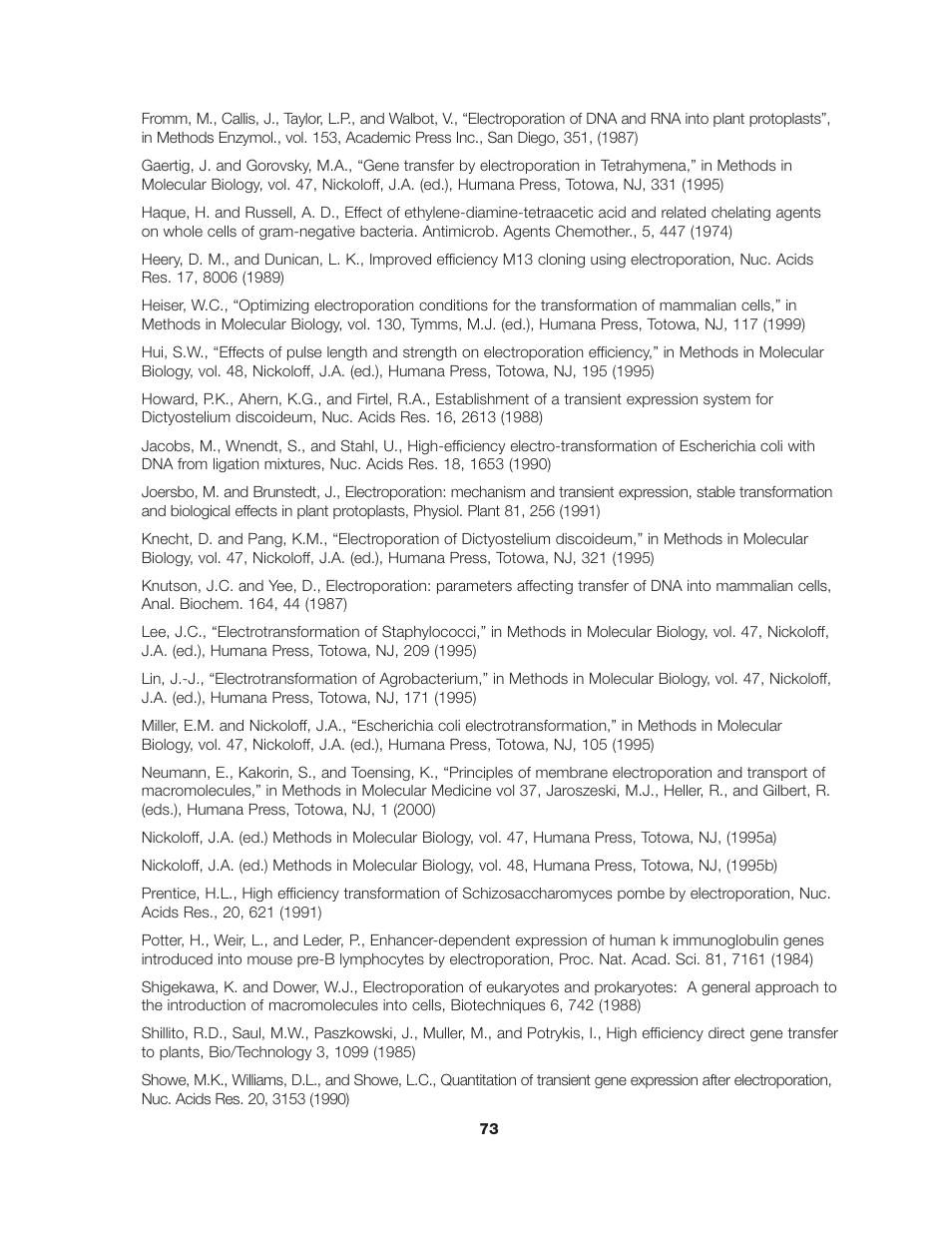 Bio-Rad Gene Pulser Xcell™ Electroporation Systems User Manual | Page 79 / 83