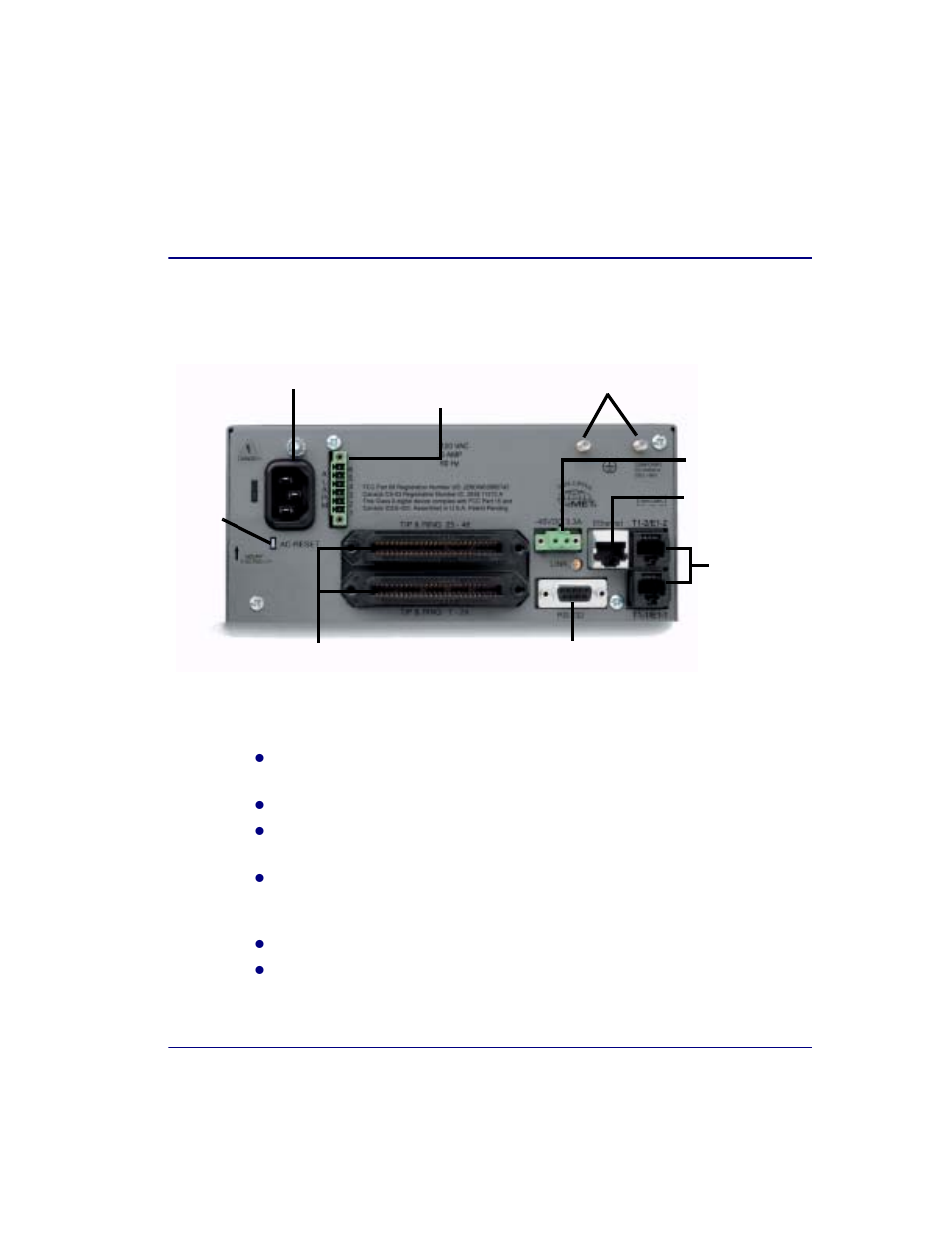 Chassis connectors and buttons, Interface connectors | Black Box COMPACT T1 User Manual | Page 15 / 42
