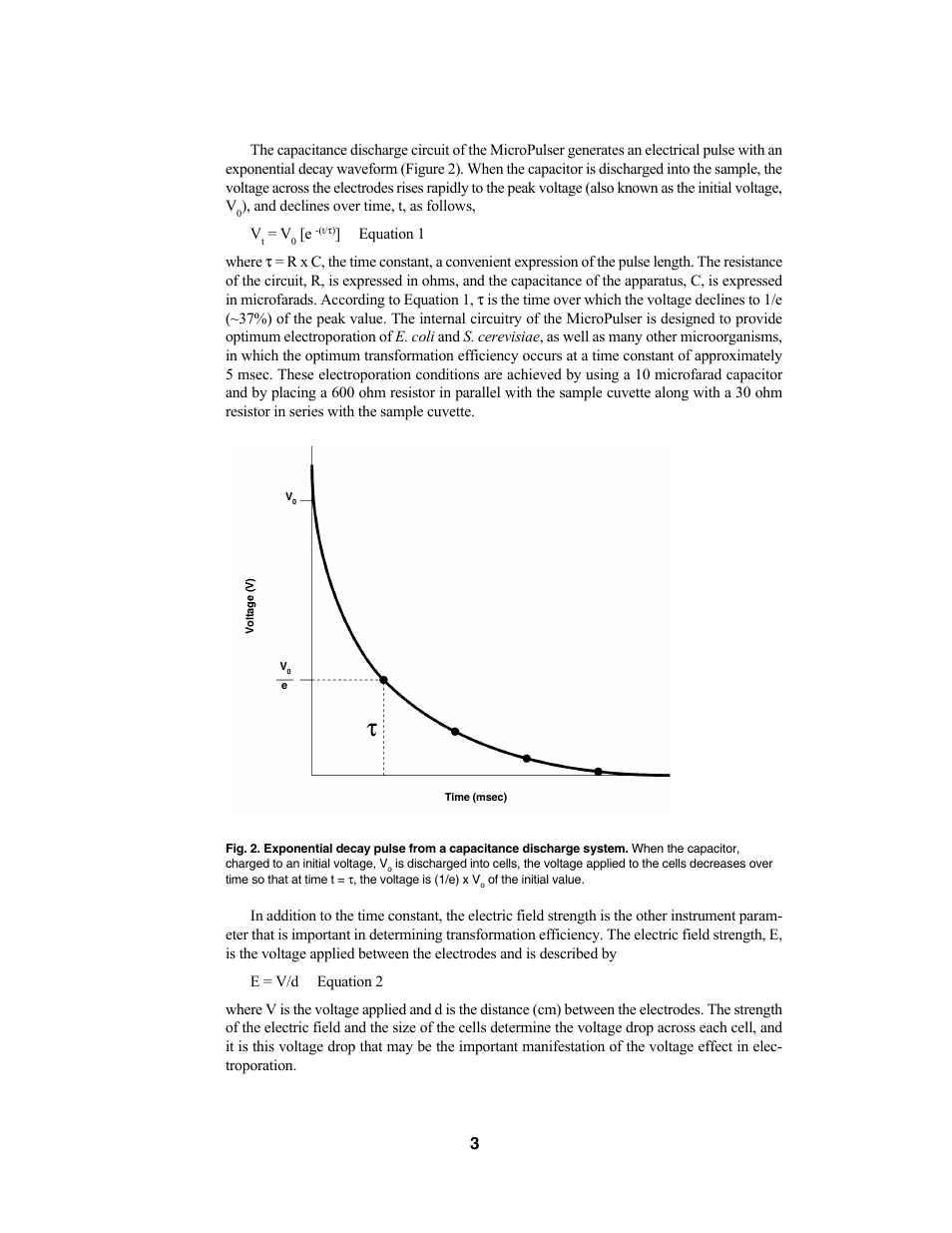 Bio-Rad MicroPulser™ Electroporator User Manual | Page 7 / 31