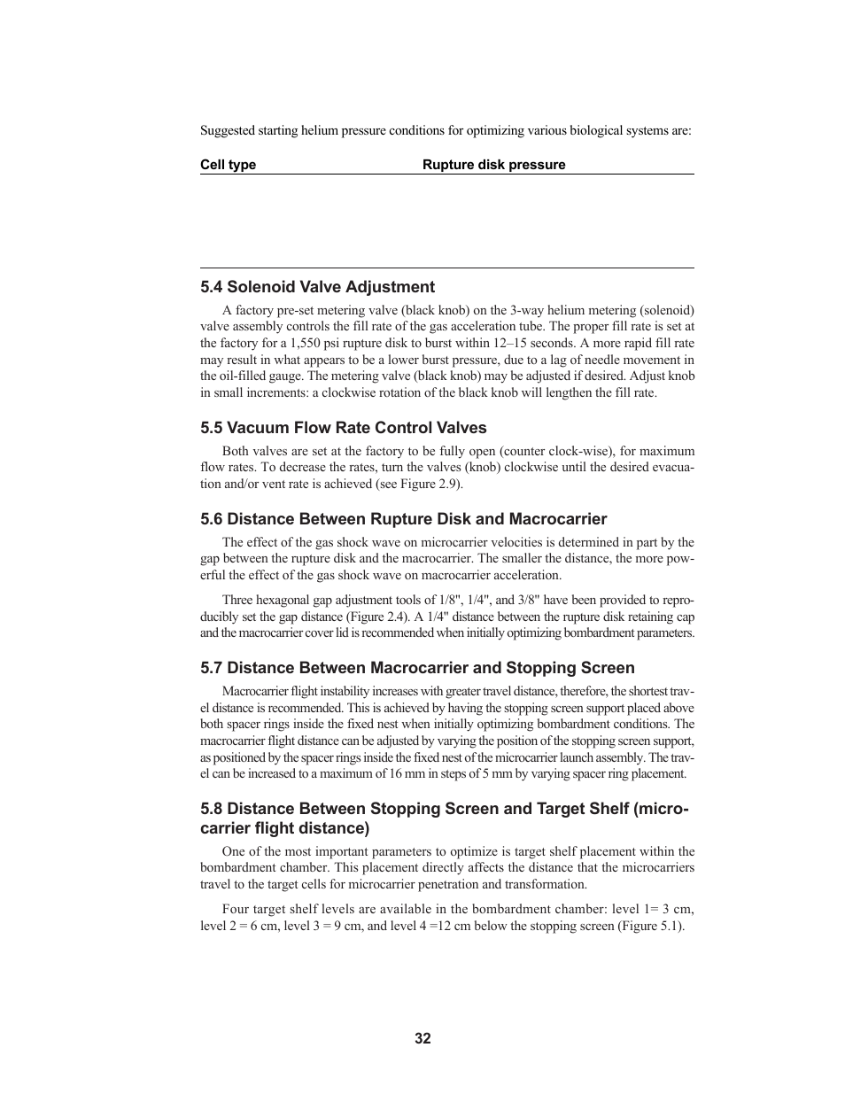 Bio-Rad PDS-1000 / He™ and Hepta™ Systems User Manual | Page 35 / 51