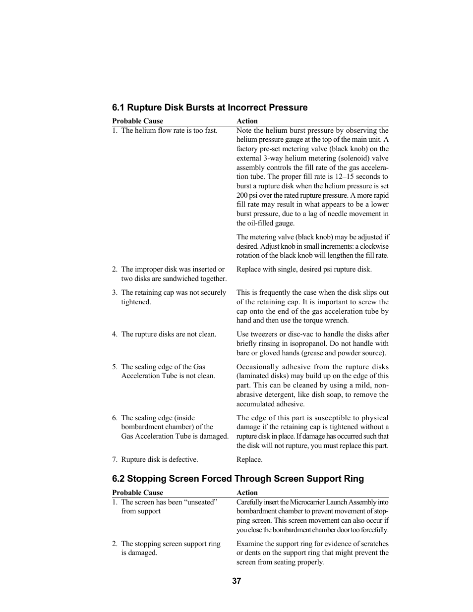 Bio-Rad PDS-1000 / He™ and Hepta™ Systems User Manual | Page 40 / 51