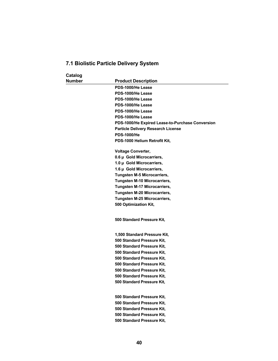 1 biolistic particle delivery system | Bio-Rad PDS-1000 / He™ and Hepta™ Systems User Manual | Page 43 / 51
