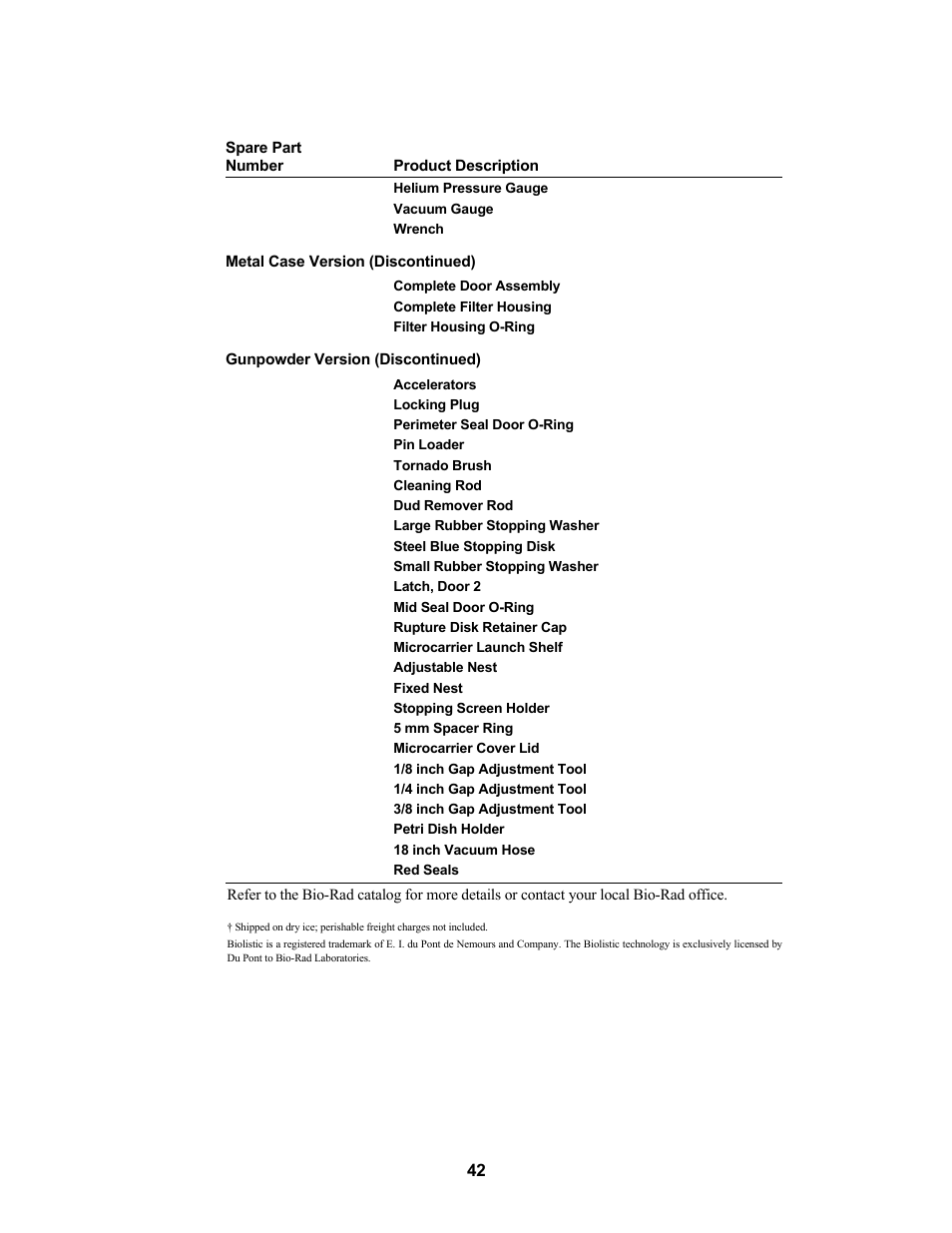 Bio-Rad PDS-1000 / He™ and Hepta™ Systems User Manual | Page 45 / 51