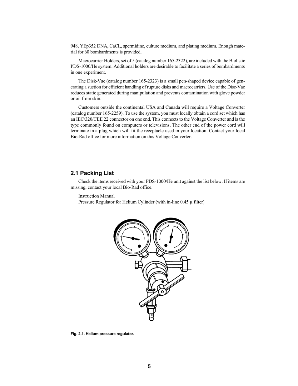 Bio-Rad PDS-1000 / He™ and Hepta™ Systems User Manual | Page 8 / 51