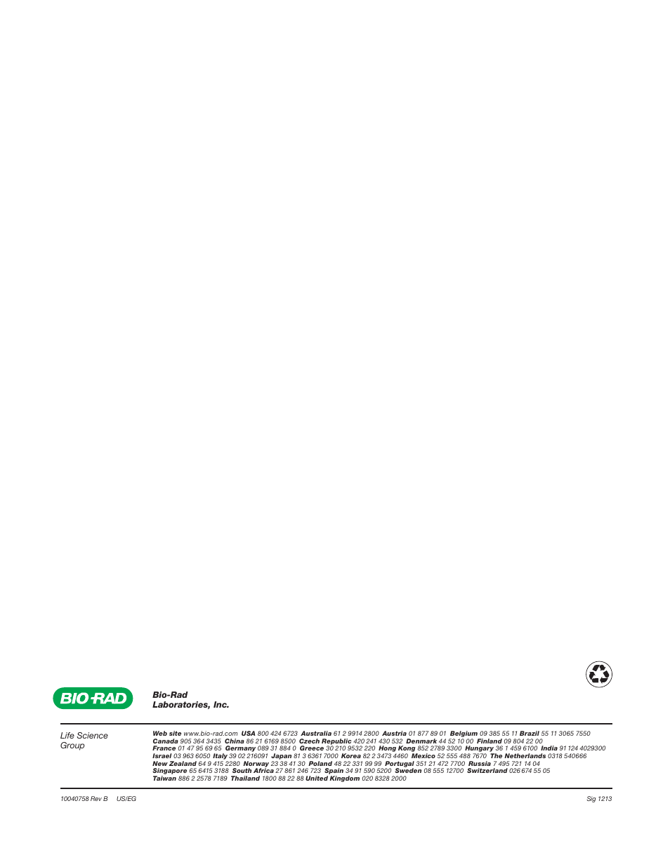 Bio-Rad Gel Doc™ EZ System User Manual | Page 16 / 16