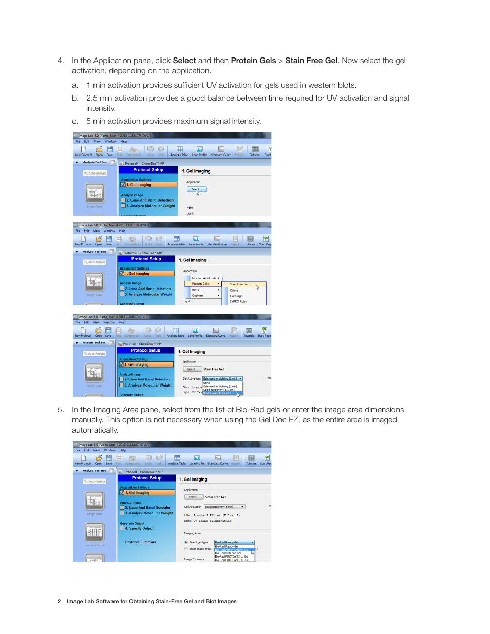 Bio-Rad Gel Doc™ EZ System User Manual | Page 6 / 16