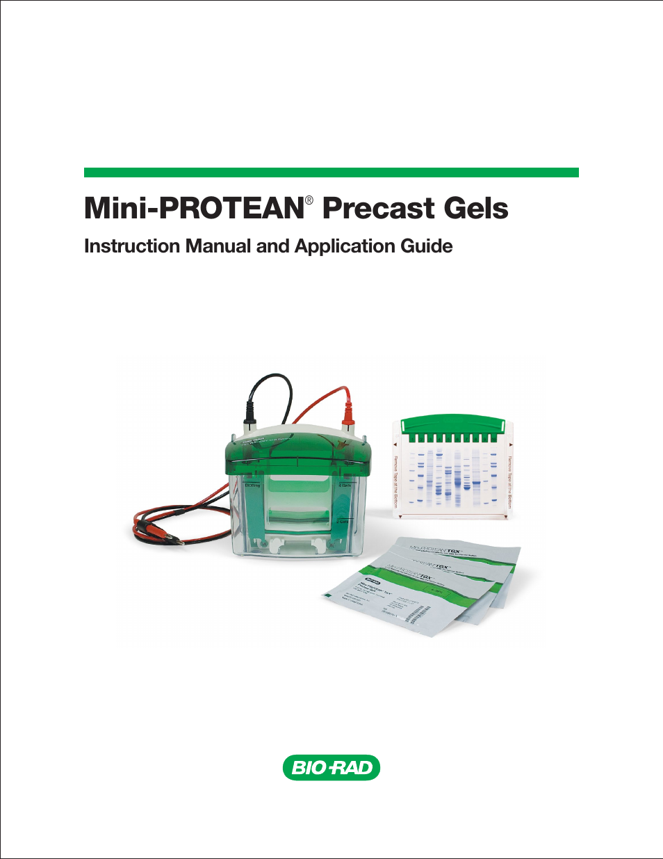 Bio-Rad Mini-PROTEAN® TGX™ Precast Gels for 2-D Electrophoresis User Manual | 52 pages