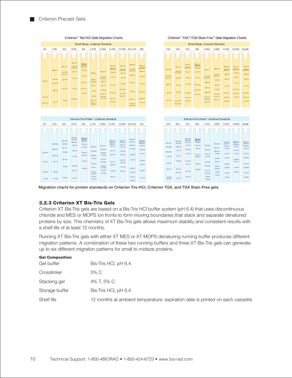 3 criterion xt bis-tris gels, 3 criterion, Xt bis-tris gels | Bio-Rad Criterion™ TBE-Urea Precast Gels User Manual | Page 16 / 60