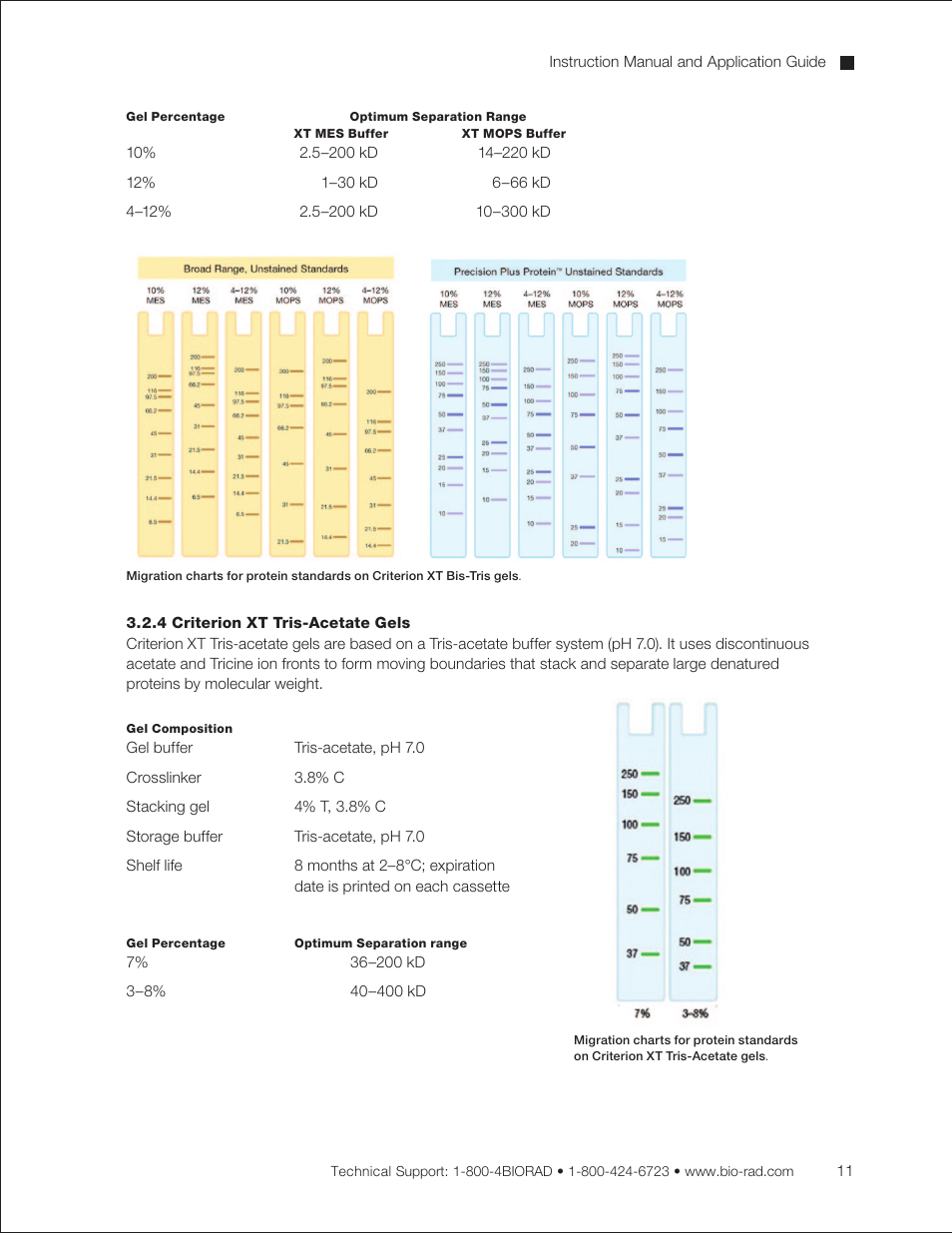 4 criterion xt tris-acetate gels | Bio-Rad Criterion™ TBE-Urea Precast Gels User Manual | Page 17 / 60