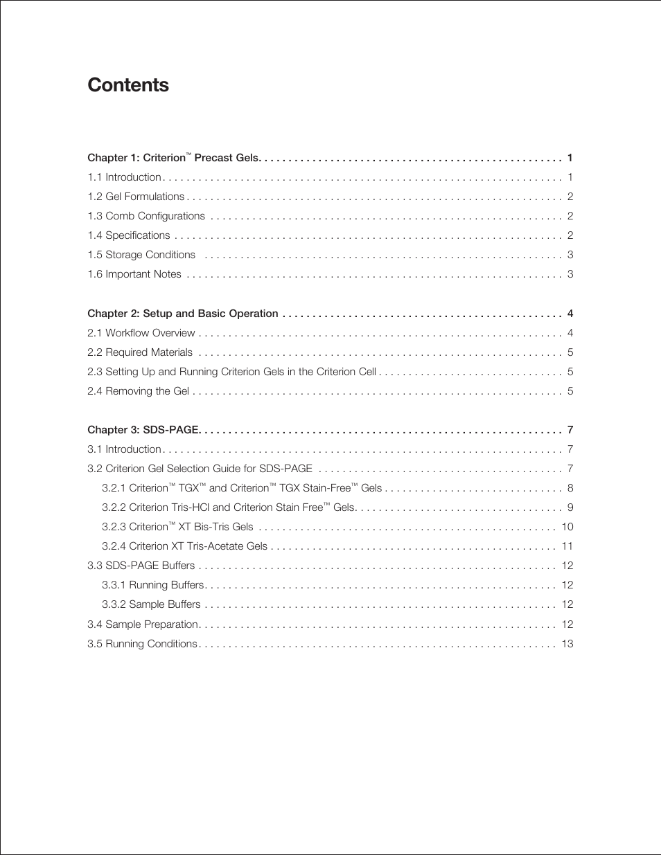 Bio-Rad Criterion™ TBE-Urea Precast Gels User Manual | Page 3 / 60