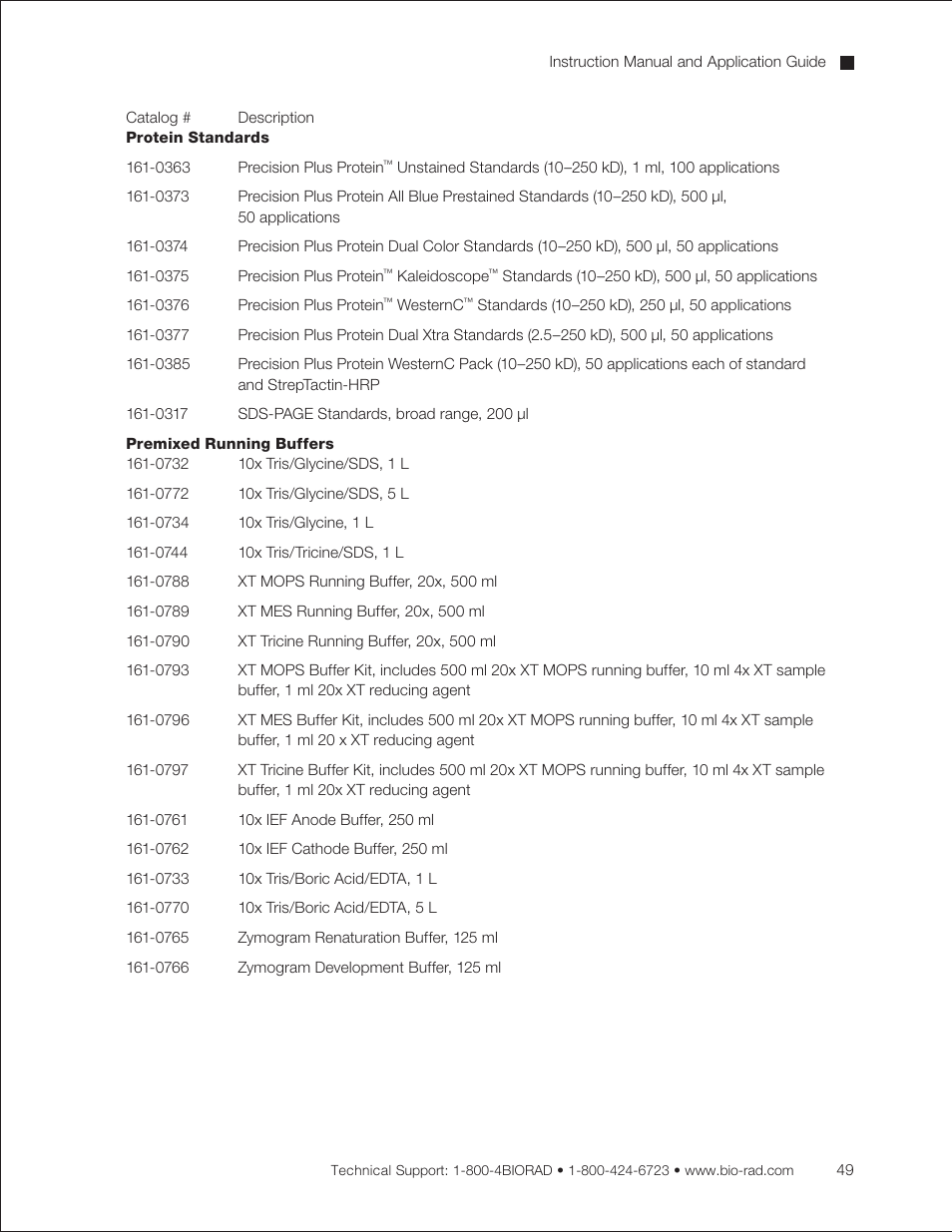 Bio-Rad Criterion™ TBE-Urea Precast Gels User Manual | Page 55 / 60