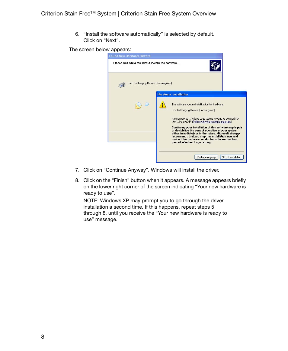 Bio-Rad Gel Doc™ EZ System User Manual | Page 22 / 96