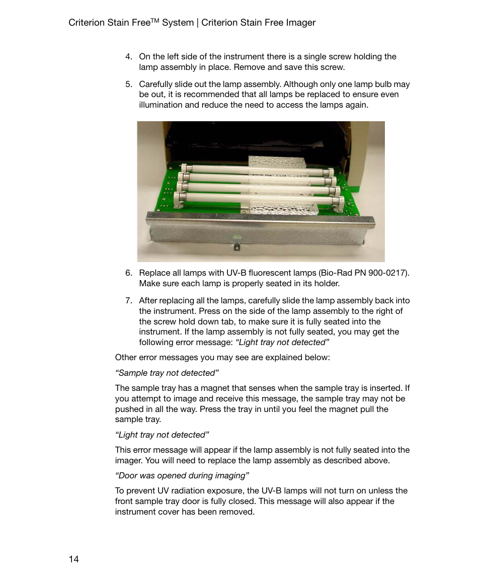 Bio-Rad Gel Doc™ EZ System User Manual | Page 28 / 96