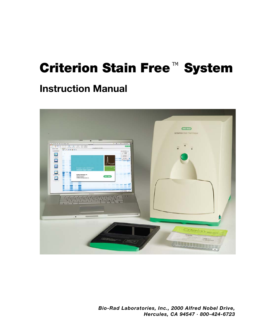Criterion stain free system instruction manual, Criterion stain free system, Instruction manual | Bio-Rad Gel Doc™ EZ System User Manual | Page 3 / 96