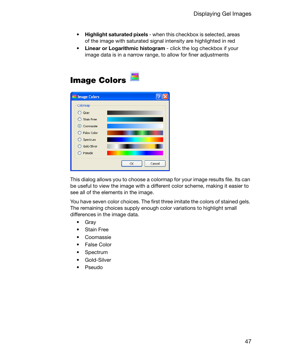 Image colors | Bio-Rad Gel Doc™ EZ System User Manual | Page 61 / 96