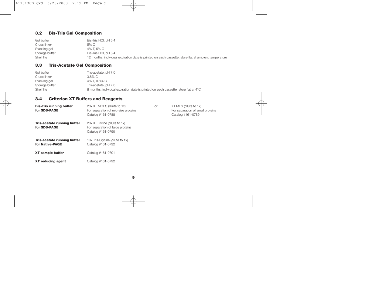 Bio-Rad Criterion™ XT Tris-Acetate Precast Gels User Manual | Page 12 / 26