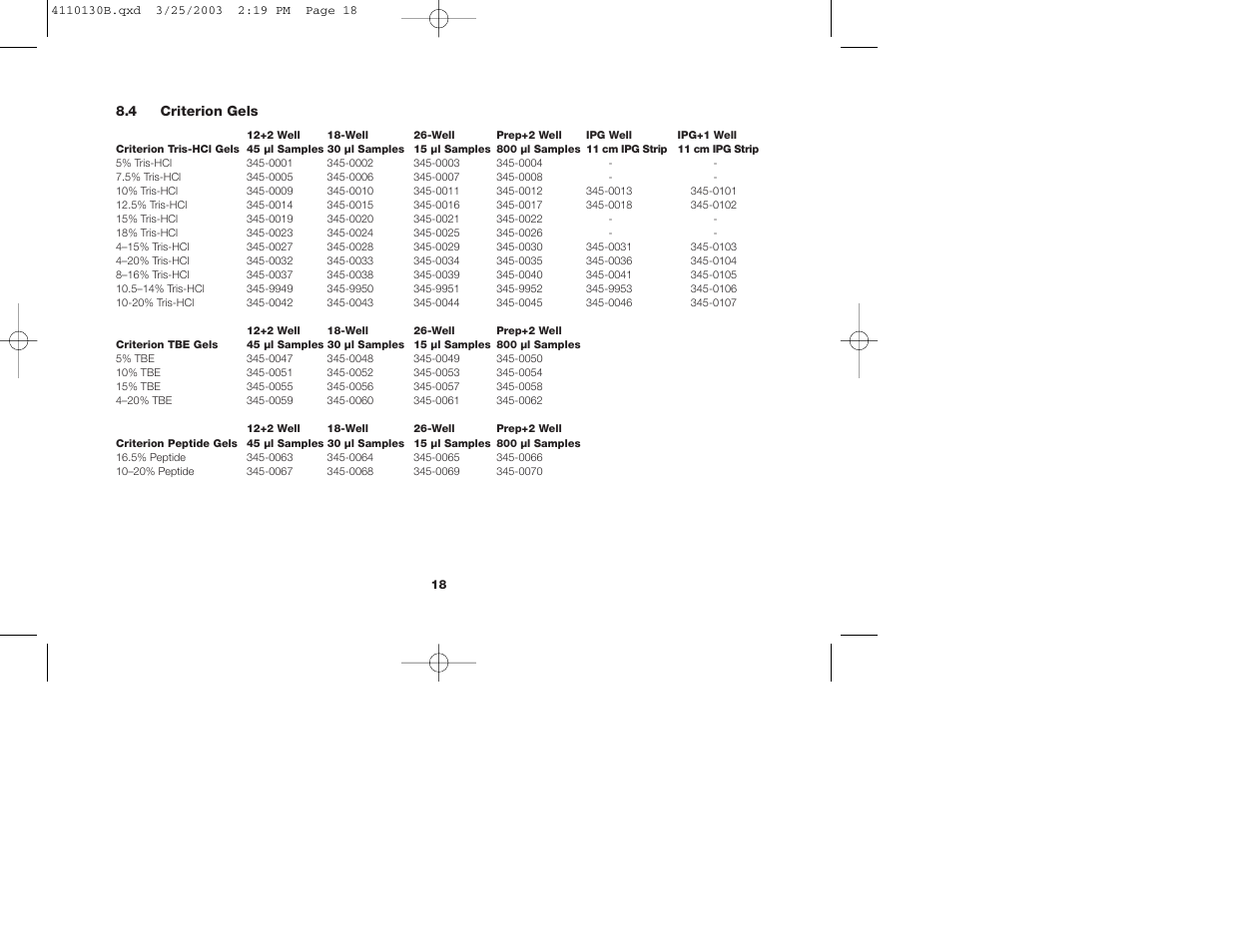 Bio-Rad Criterion™ XT Tris-Acetate Precast Gels User Manual | Page 21 / 26
