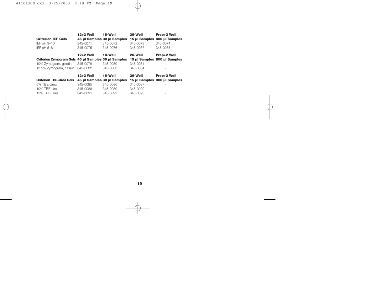 Bio-Rad Criterion™ XT Tris-Acetate Precast Gels User Manual | Page 22 / 26