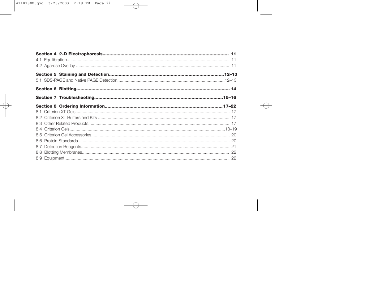 Bio-Rad Criterion™ XT Tris-Acetate Precast Gels User Manual | Page 3 / 26