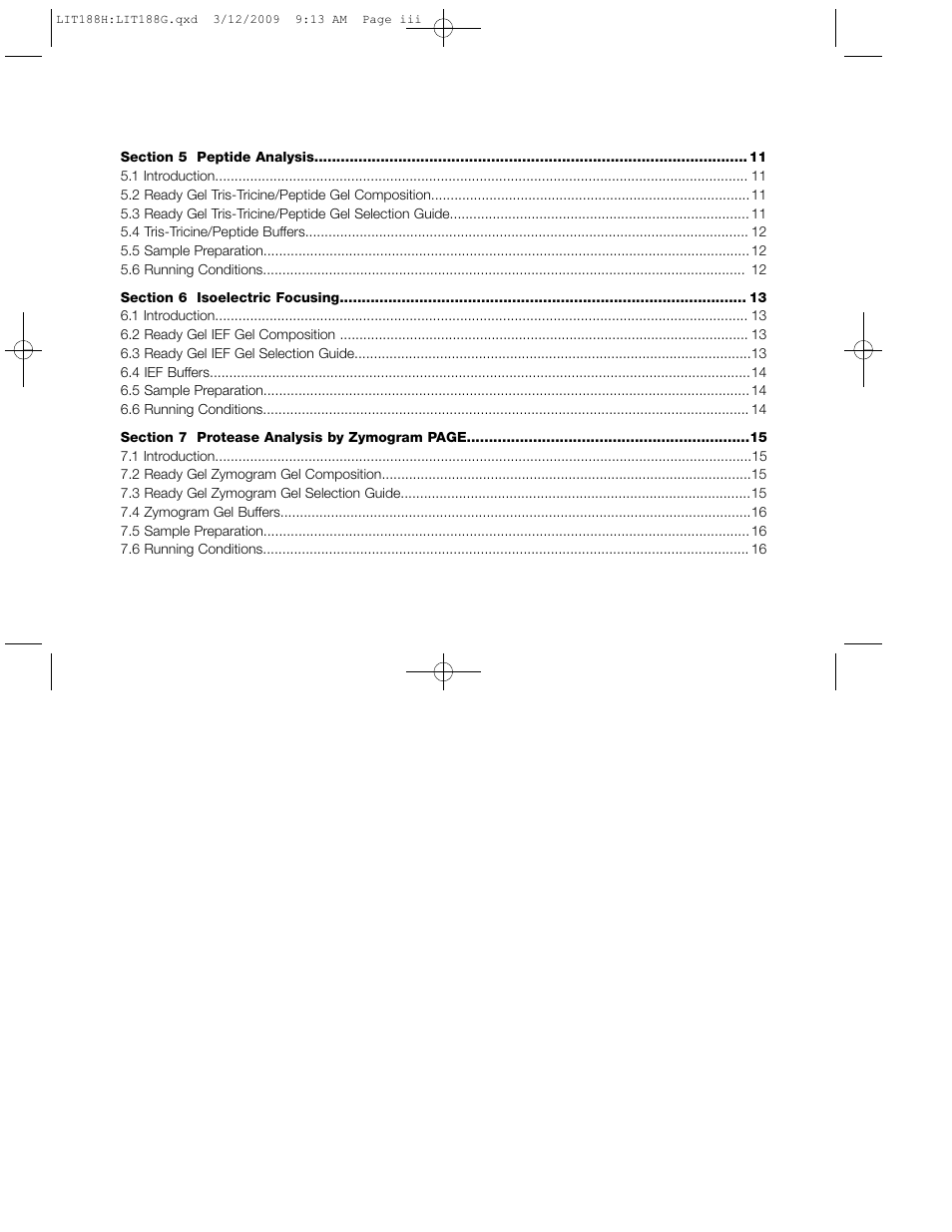 Bio-Rad Ready Gel Precast Gels for 2-D Electrophoresis User Manual | Page 3 / 46