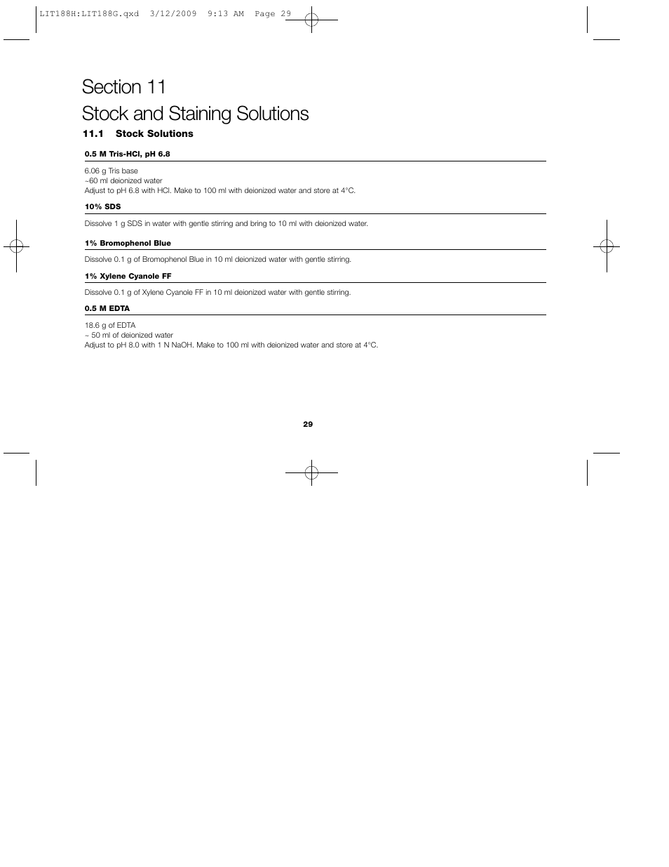 Bio-Rad Ready Gel Precast Gels for 2-D Electrophoresis User Manual | Page 34 / 46