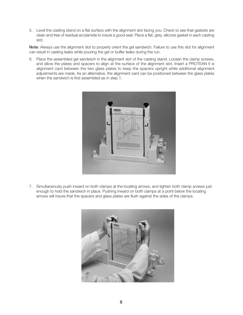 Bio-Rad PROTEAN II XL Cell User Manual | Page 12 / 52