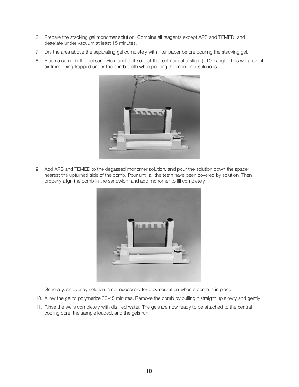 Bio-Rad PROTEAN II XL Cell User Manual | Page 16 / 52