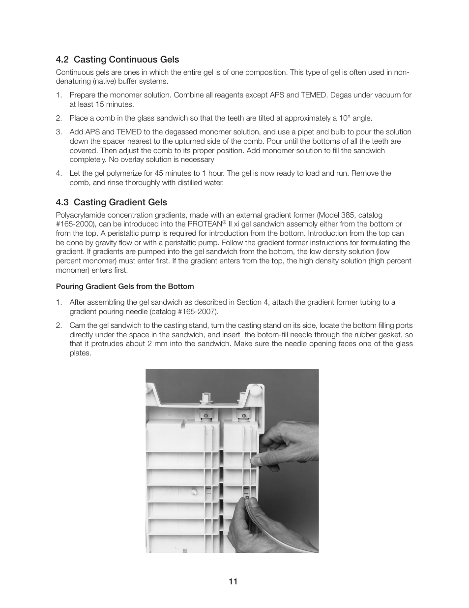 Bio-Rad PROTEAN II XL Cell User Manual | Page 17 / 52