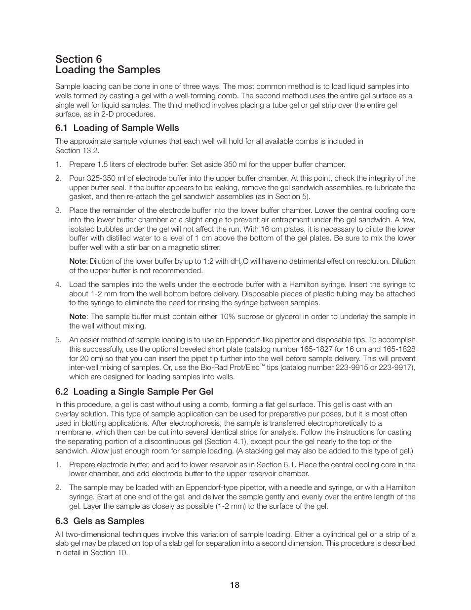 Bio-Rad PROTEAN II XL Cell User Manual | Page 24 / 52