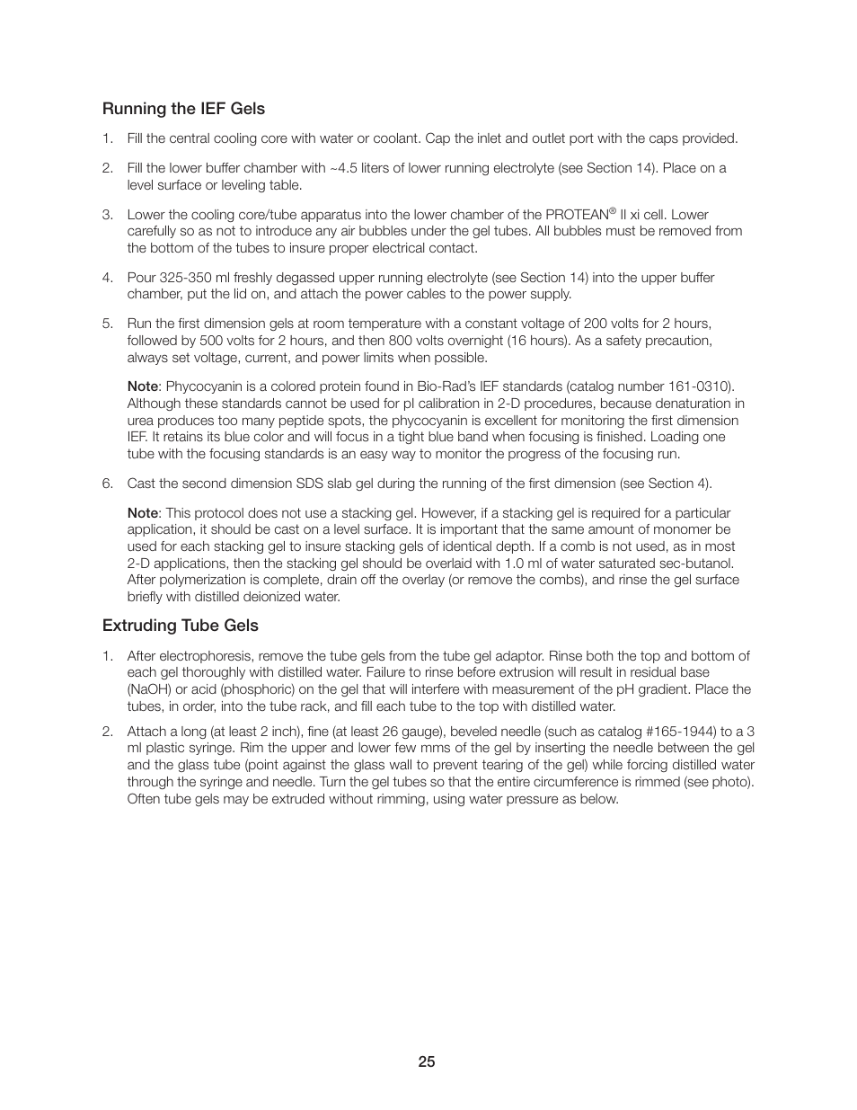 Bio-Rad PROTEAN II XL Cell User Manual | Page 31 / 52