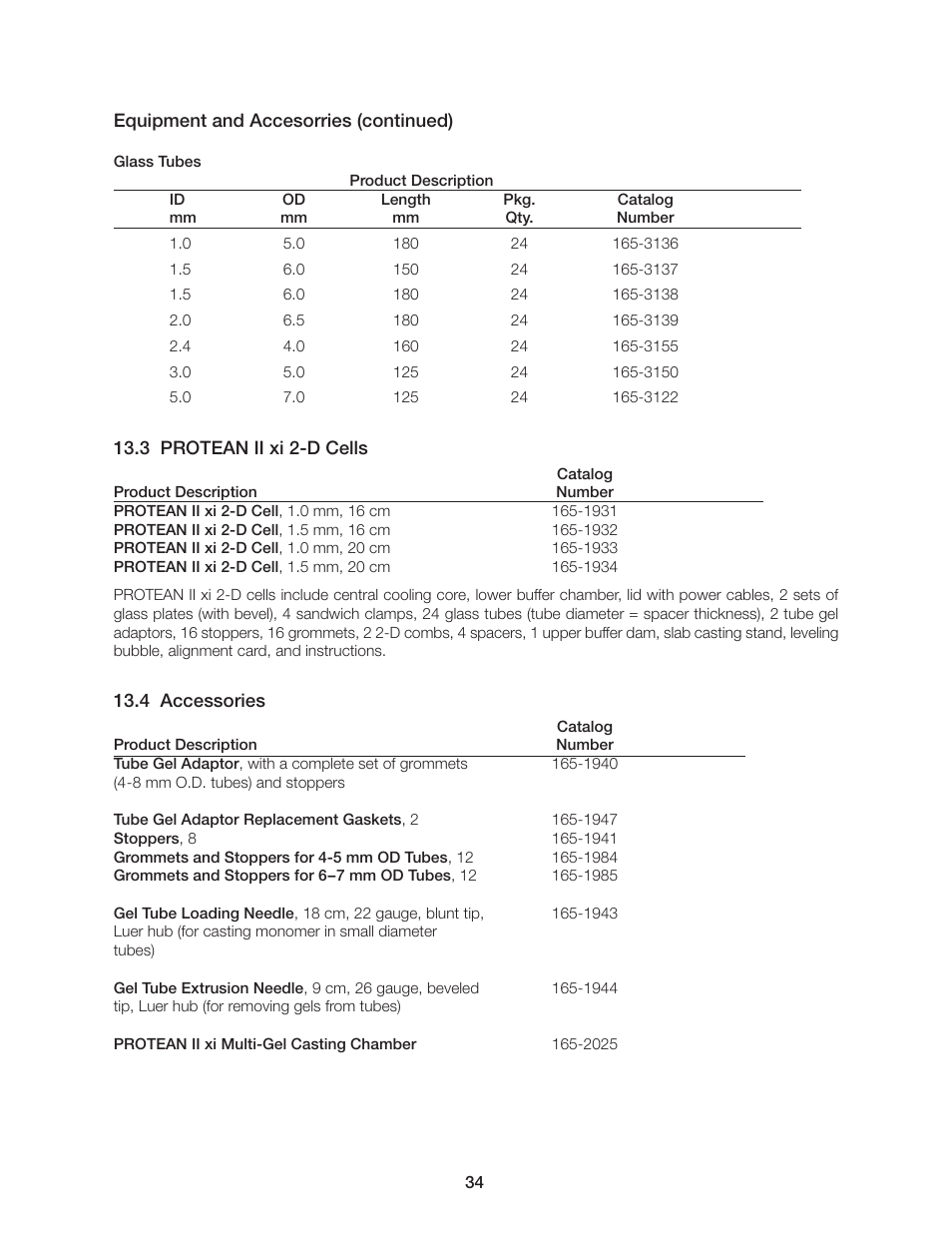 Bio-Rad PROTEAN II XL Cell User Manual | Page 40 / 52