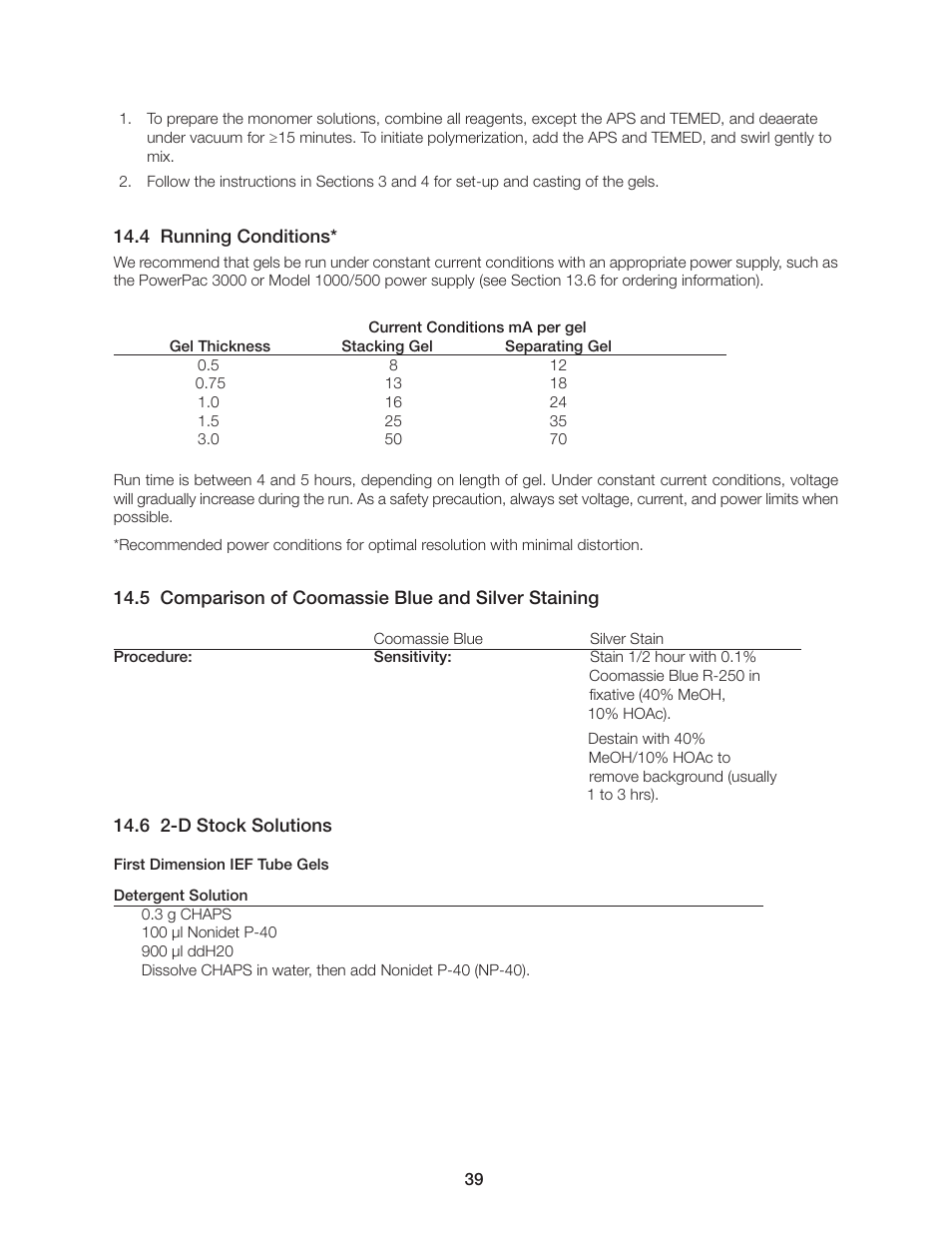 Bio-Rad PROTEAN II XL Cell User Manual | Page 45 / 52