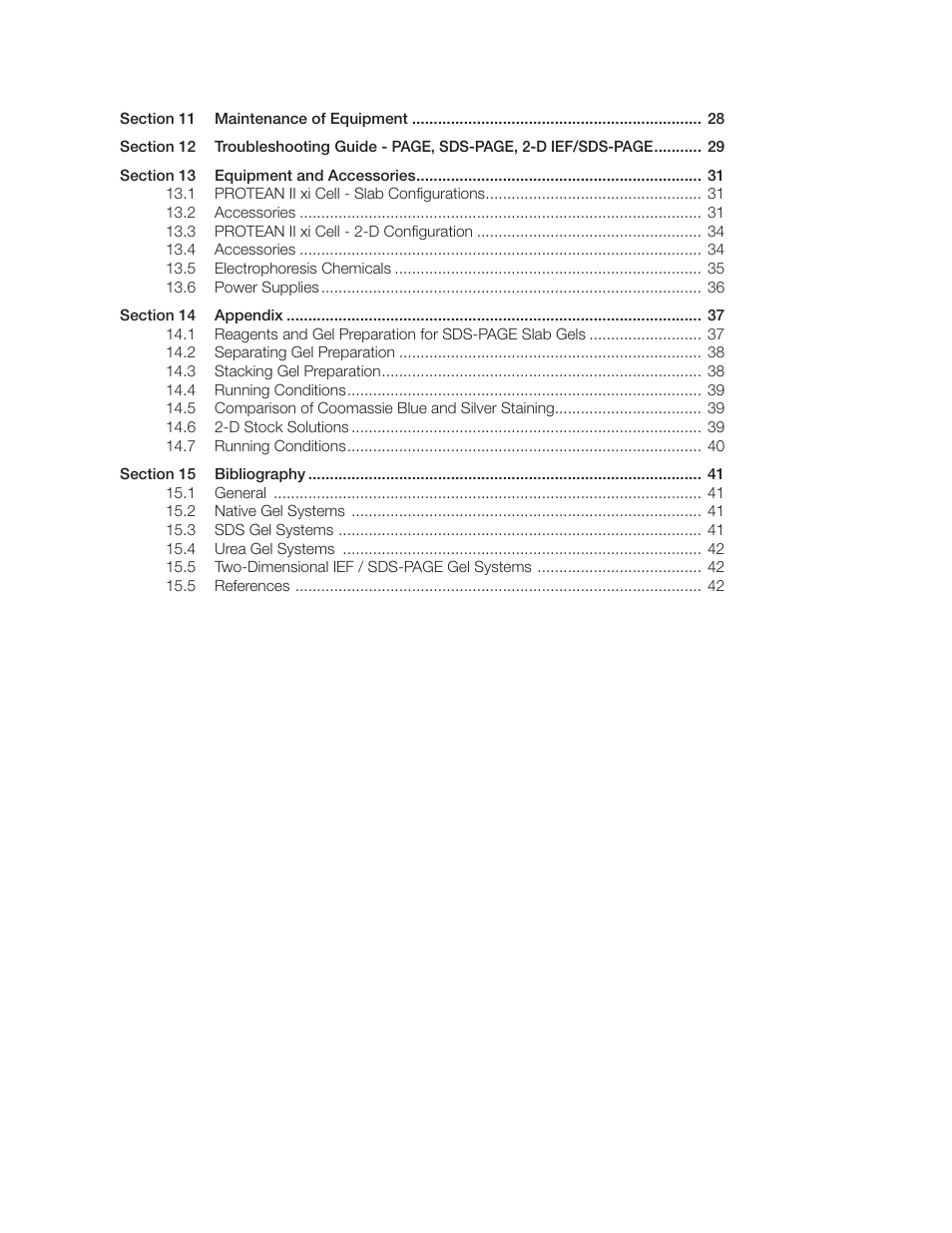 Bio-Rad PROTEAN II XL Cell User Manual | Page 6 / 52