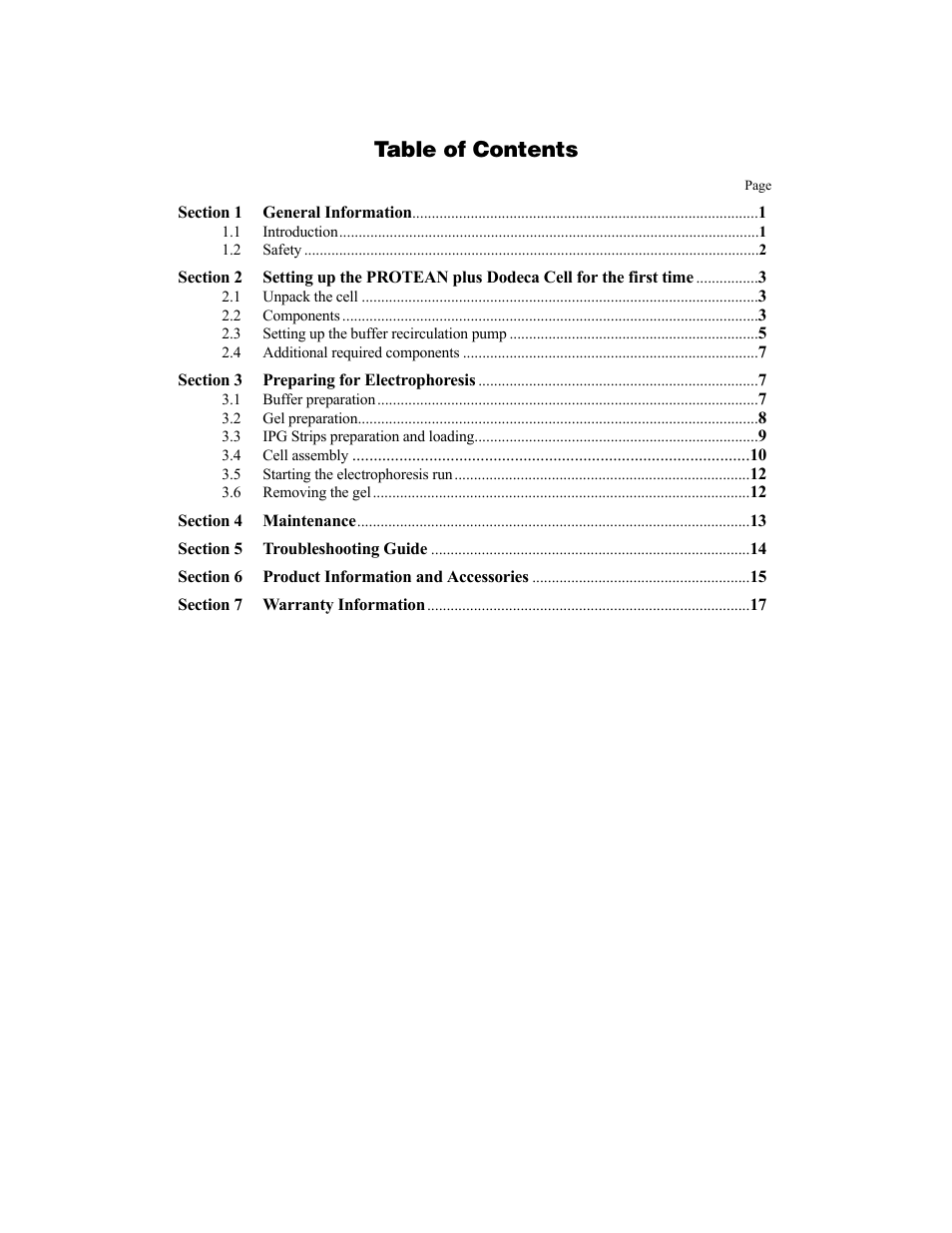 Bio-Rad PROTEAN Plus Dodeca Cell User Manual | Page 2 / 20