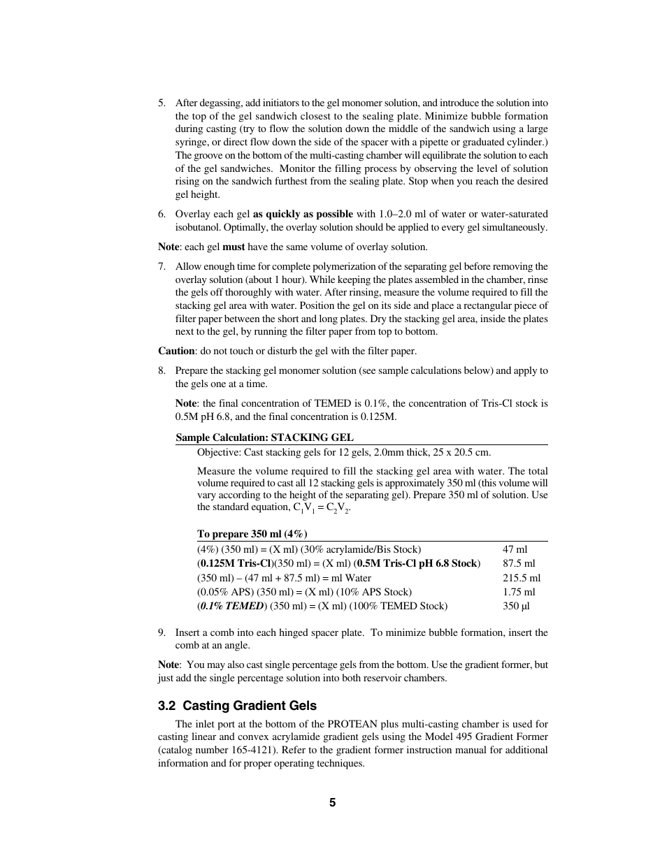 Bio-Rad PROTEAN Plus Multi-Casting Chamber User Manual | Page 7 / 13