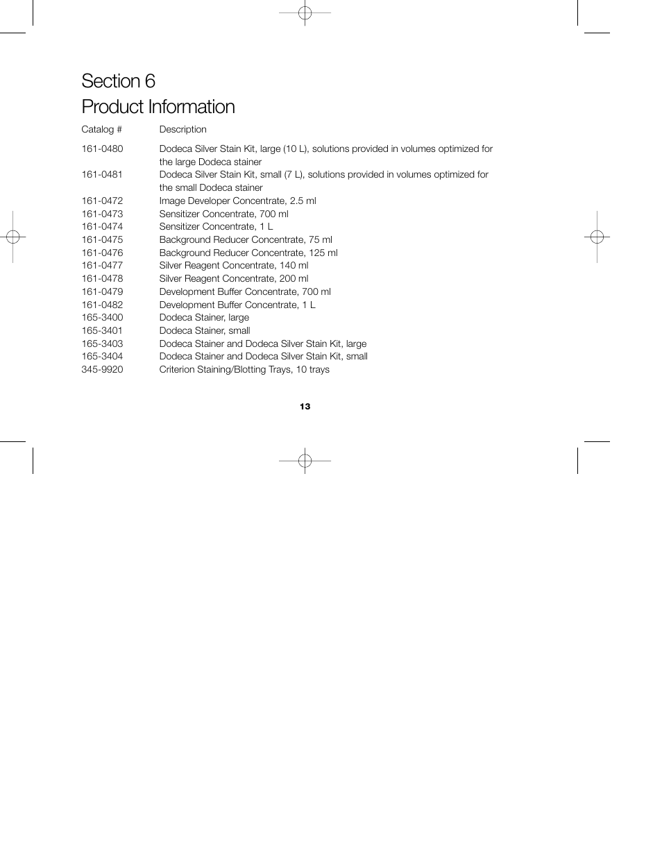 Bio-Rad Silver Stains User Manual | Page 15 / 16