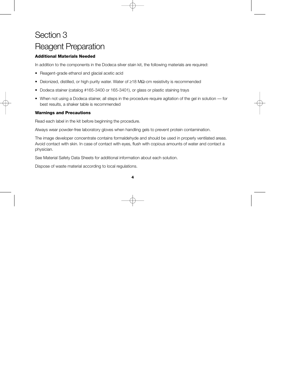 Bio-Rad Silver Stains User Manual | Page 6 / 16