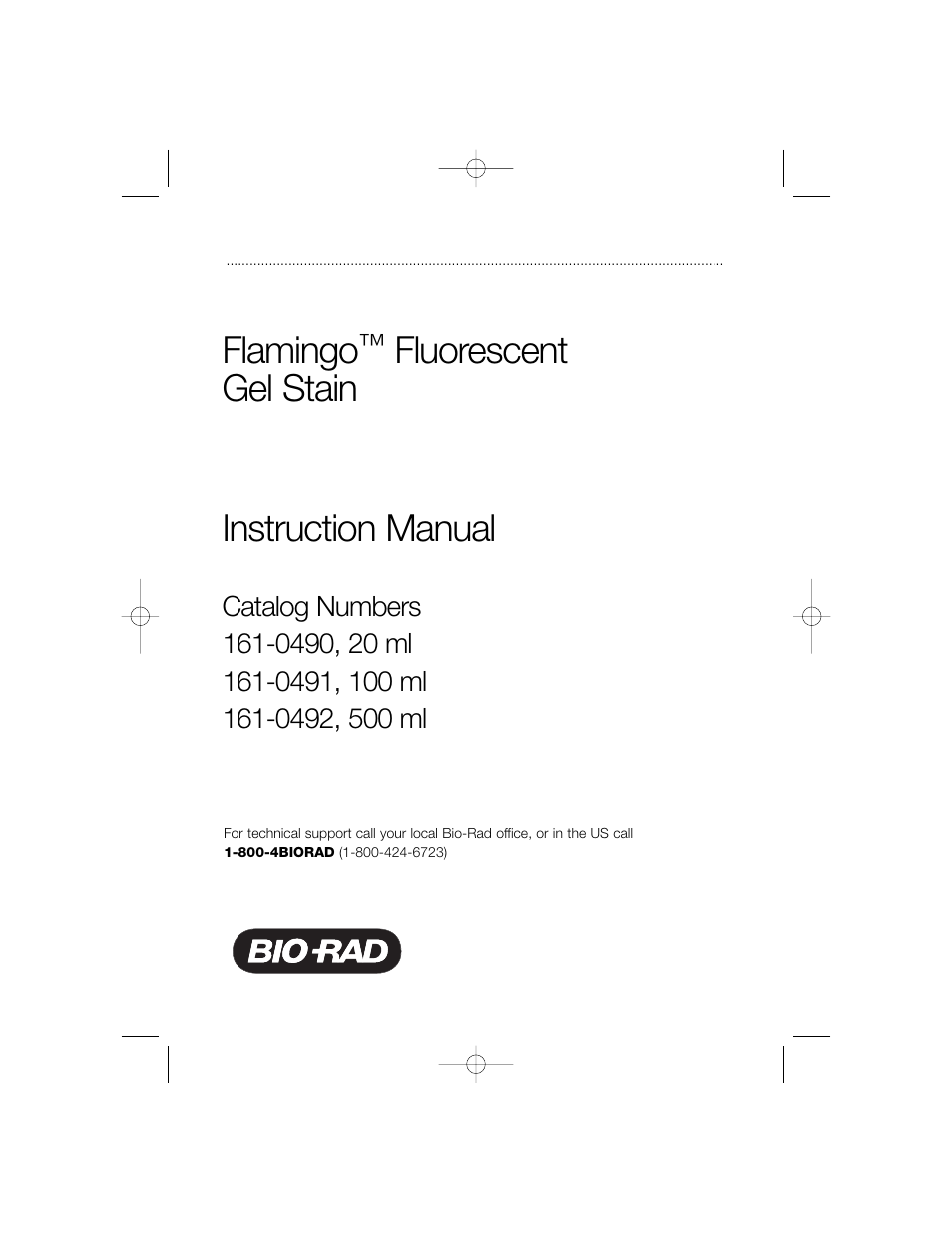 Bio-Rad Fluorescent Protein Stains User Manual | 15 pages