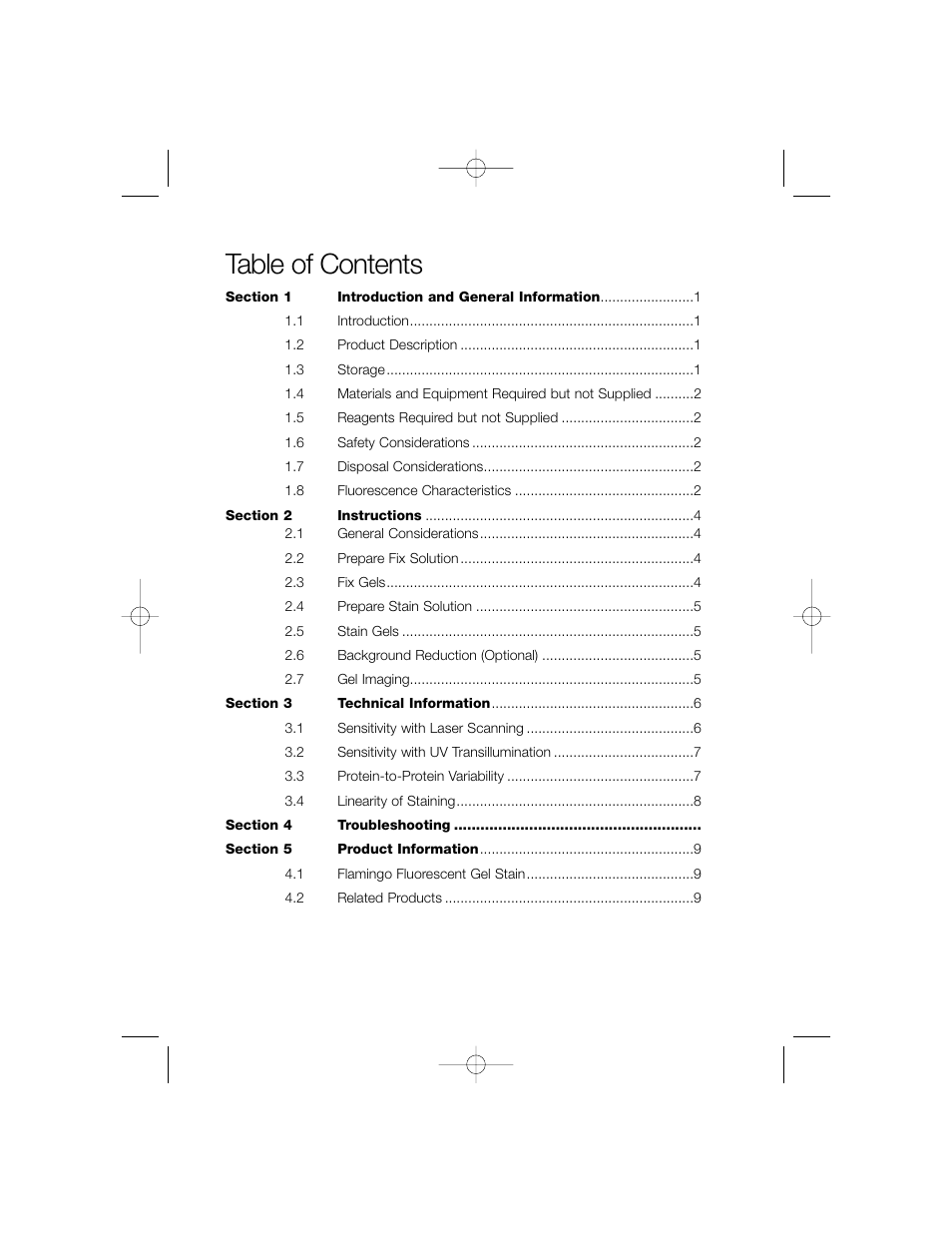 Bio-Rad Fluorescent Protein Stains User Manual | Page 2 / 15