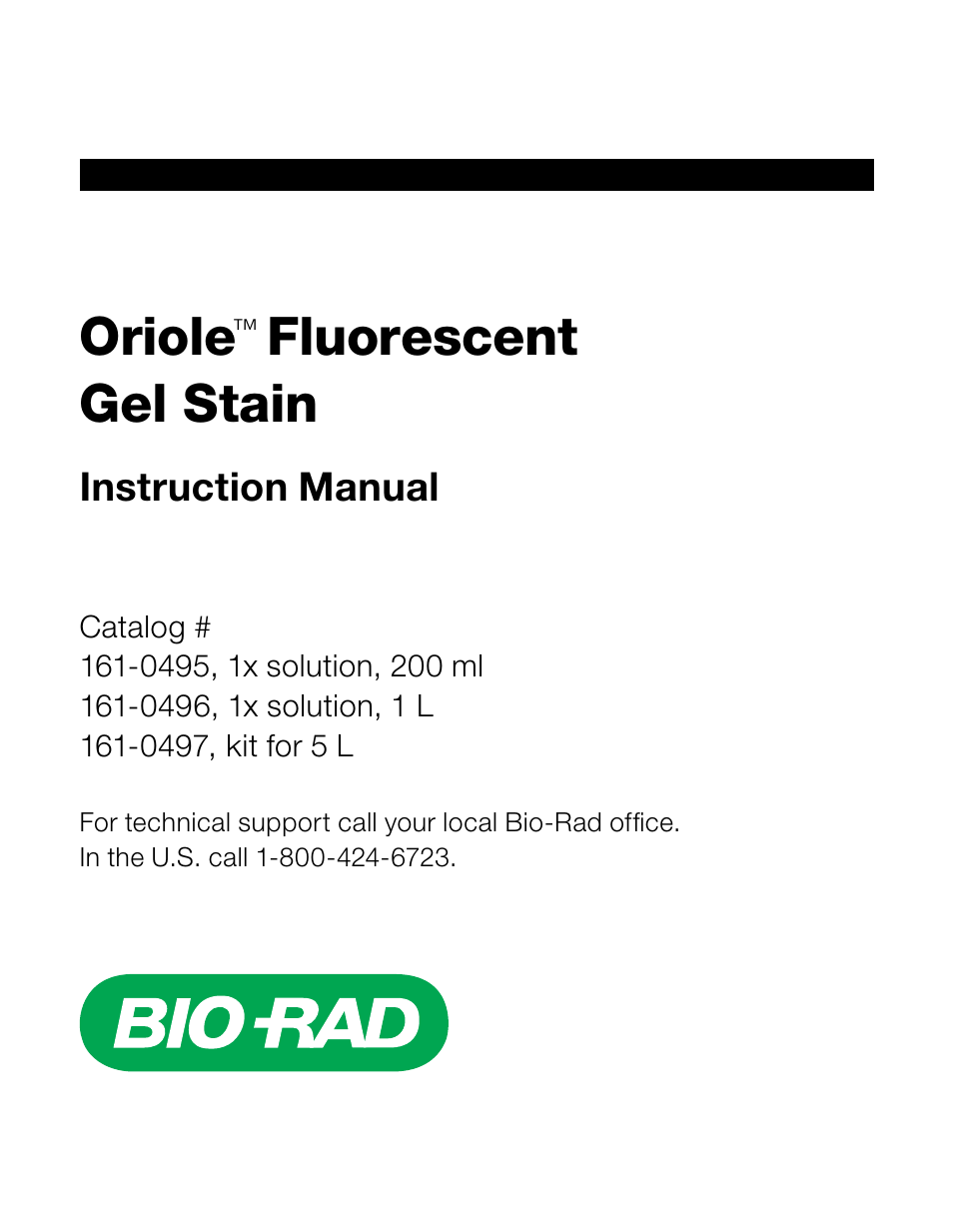 Bio-Rad 2-D Electrophoresis Workflow User Manual | 27 pages