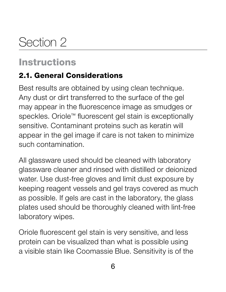 Instructions | Bio-Rad 2-D Electrophoresis Workflow User Manual | Page 10 / 27