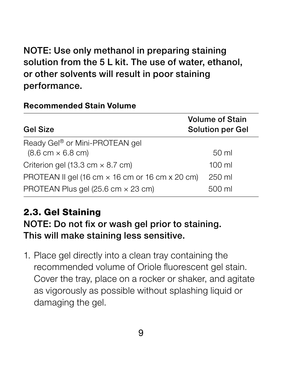 Bio-Rad 2-D Electrophoresis Workflow User Manual | Page 13 / 27