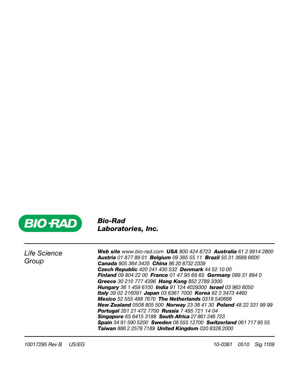 Bio-Rad 2-D Electrophoresis Workflow User Manual | Page 27 / 27